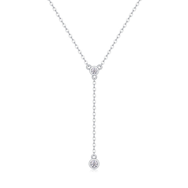 VAVO Tassel Moissanite Pendant