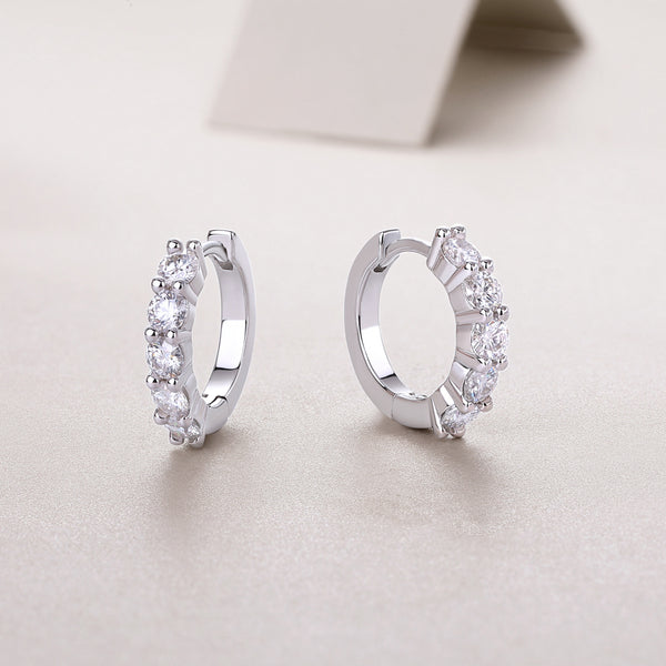 VAVO Dawn Moissanite Stud Earrings