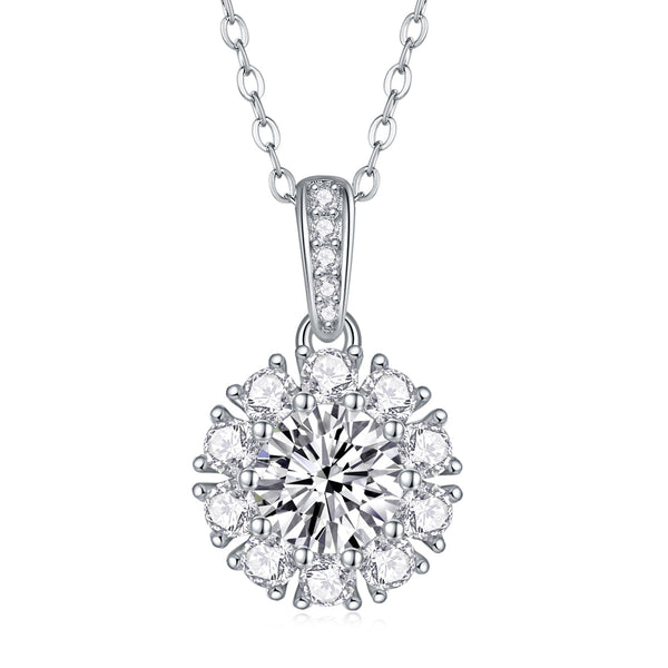 VAVO Blossom Moissanite Pendant