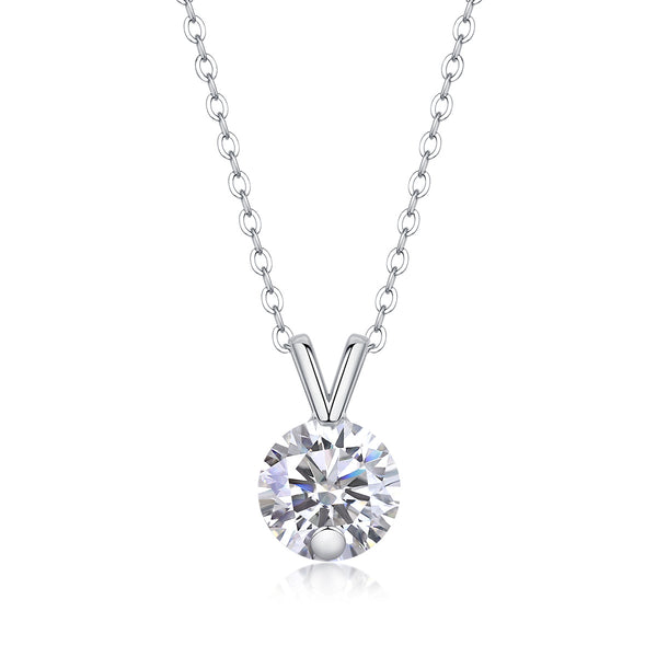 VAVO V-Shaped Moissanite Pendant