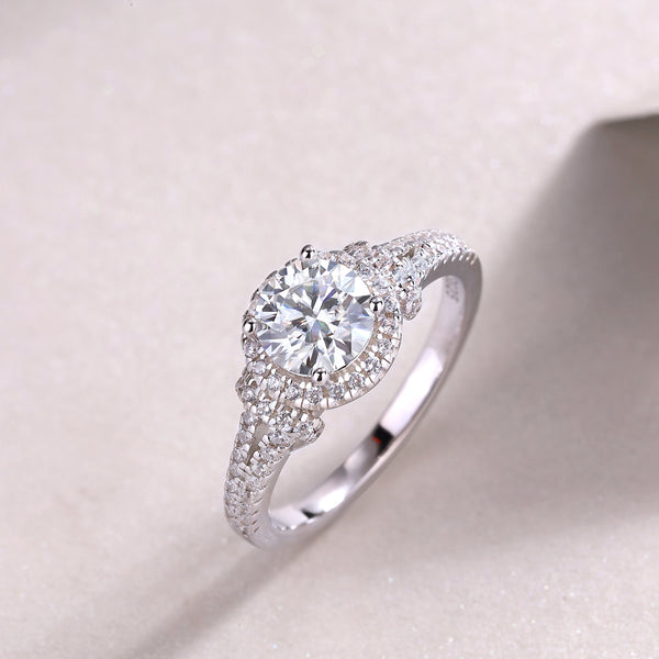 VAVO Luxury Moissanite Wedding Ring