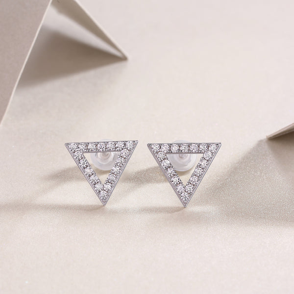 VAVO Unique Moissanite Stud Earrings