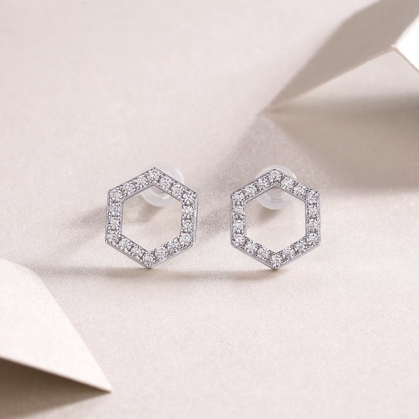 VAVO Empowering the Future Moissanite Stud Earrings