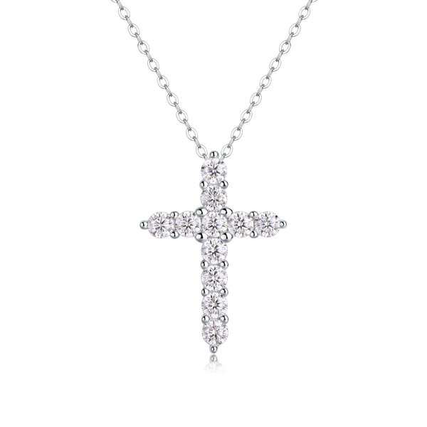 VAVO Faith Moissanite Pendant Necklace