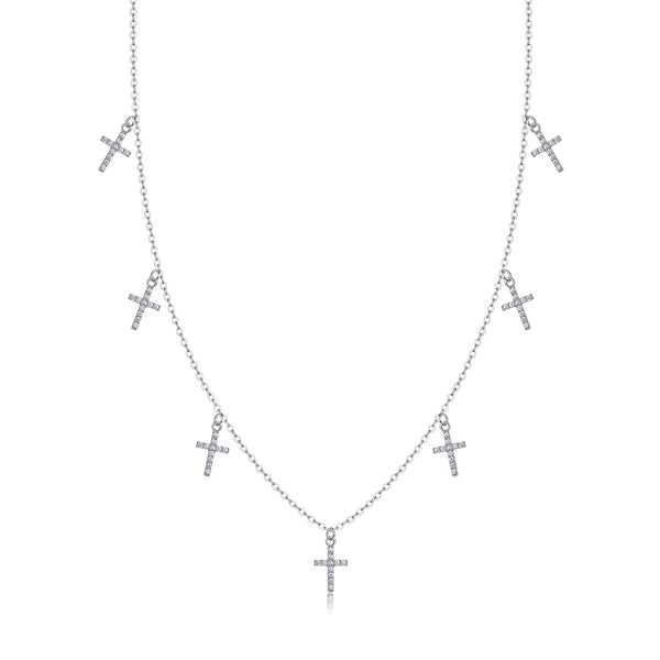 VAVO Holy Light Cross Pendant