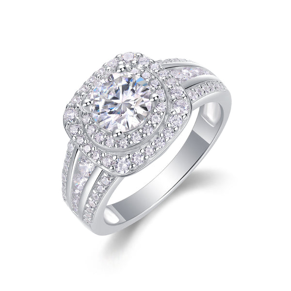 VAVO Starry Sky Crown Moissanite Ring